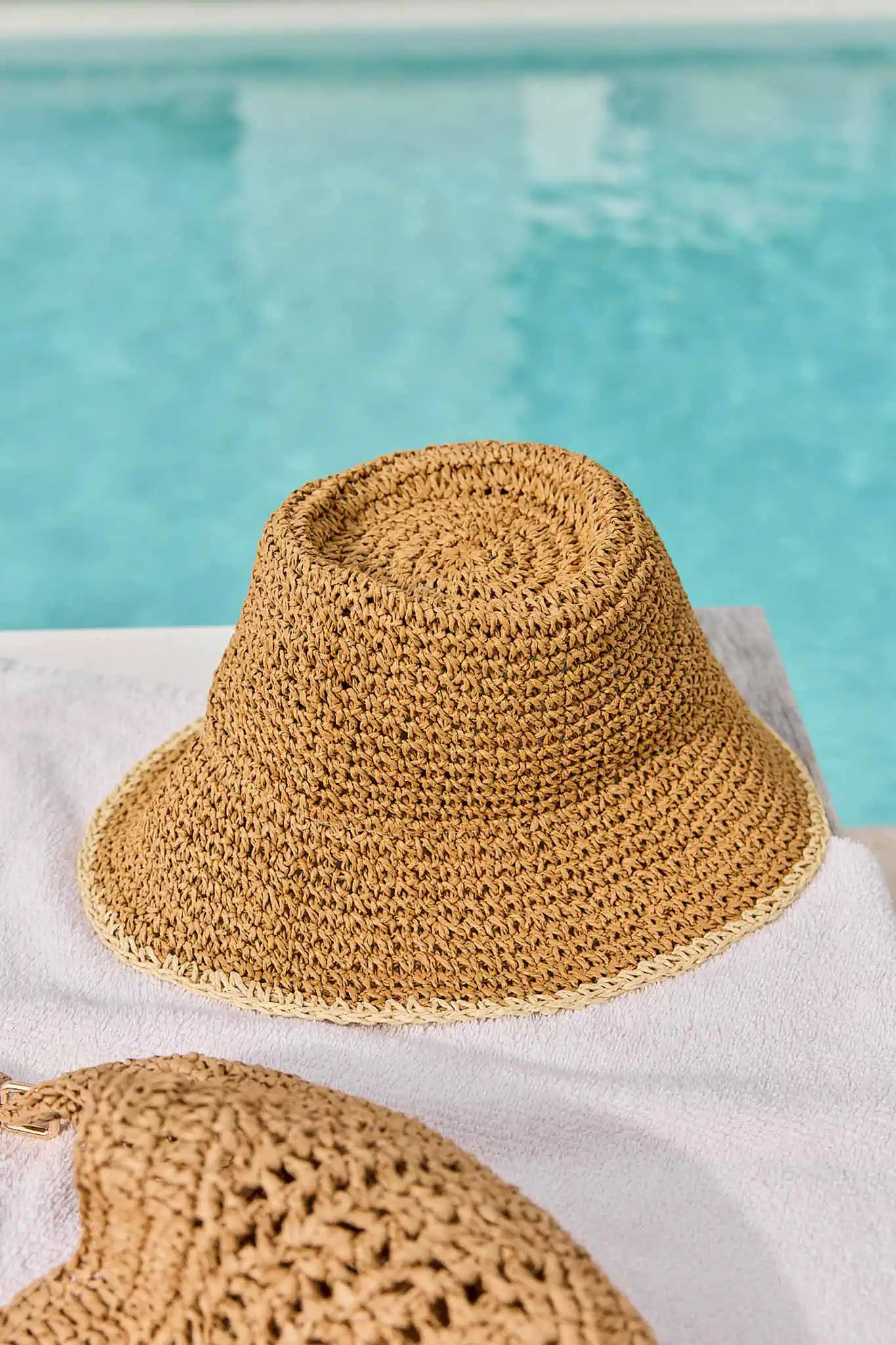 Sophia Brown Woven Bucket Hat | Avara