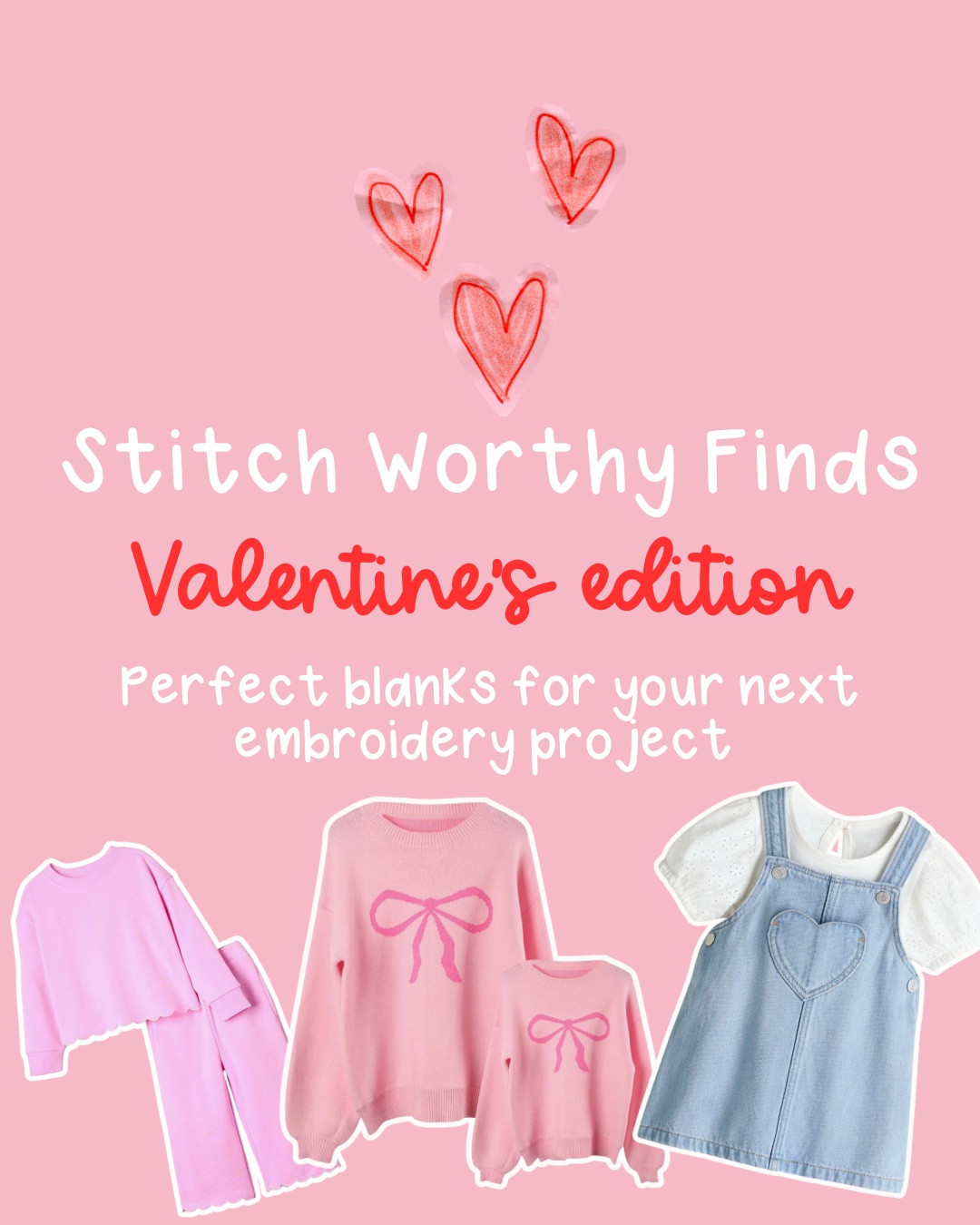 Valentine’s Day blanks for you to embroider on!