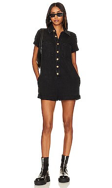 Show Me Your Mumu Range Romper in Washed Black from Revolve.com | Revolve Clothing (Global)