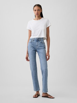 High Rise '90s Slim Straight Jeans | Gap Factory