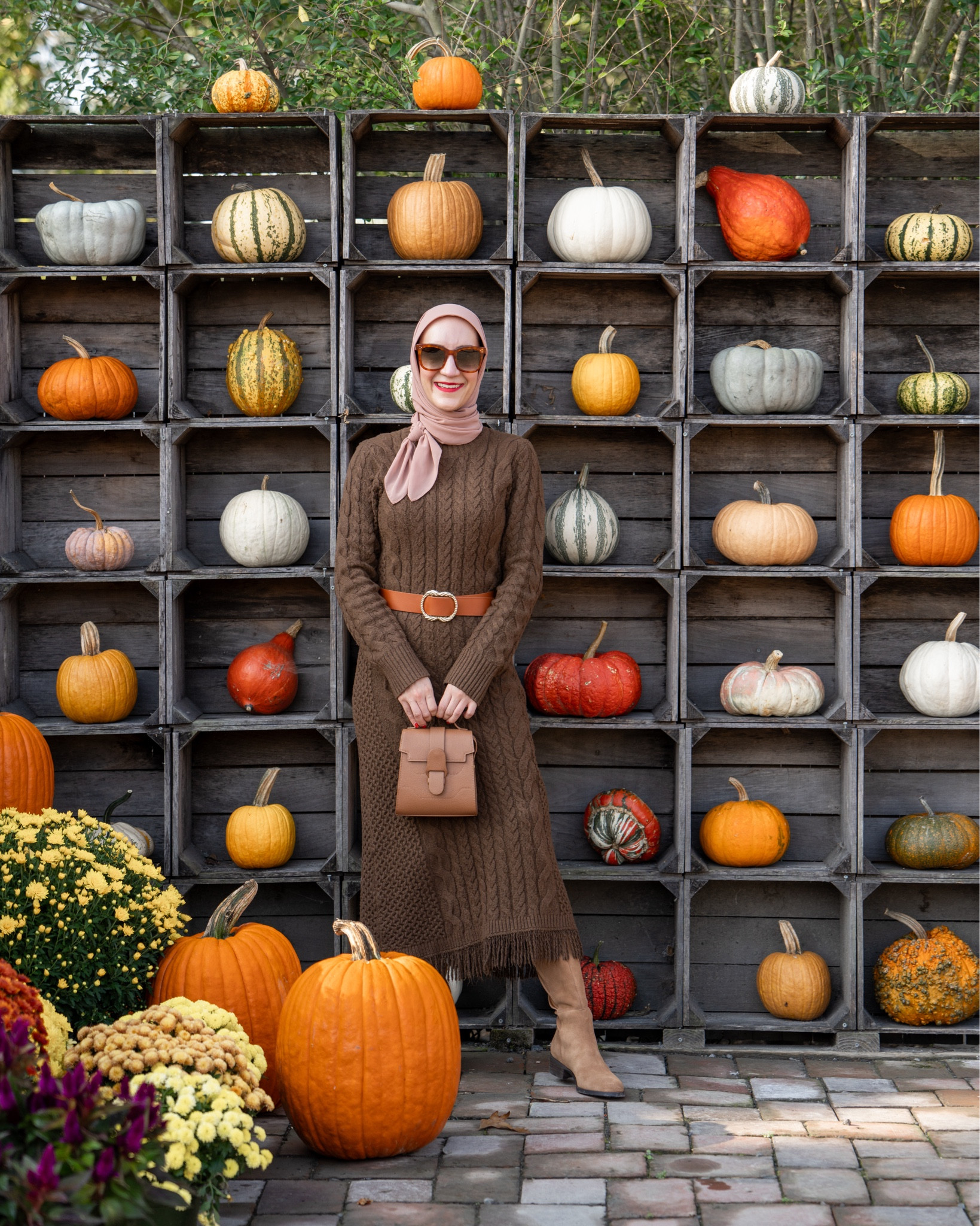 Sweater Dress for Fall 🤎