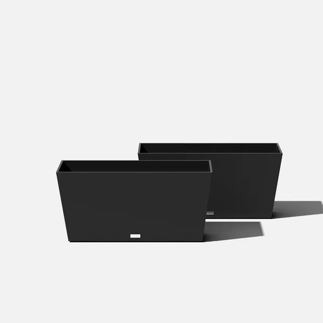 Veradek Pure Series Midori 31" Plastic Planter 2-Pack Black - Walmart.com | Walmart (US)