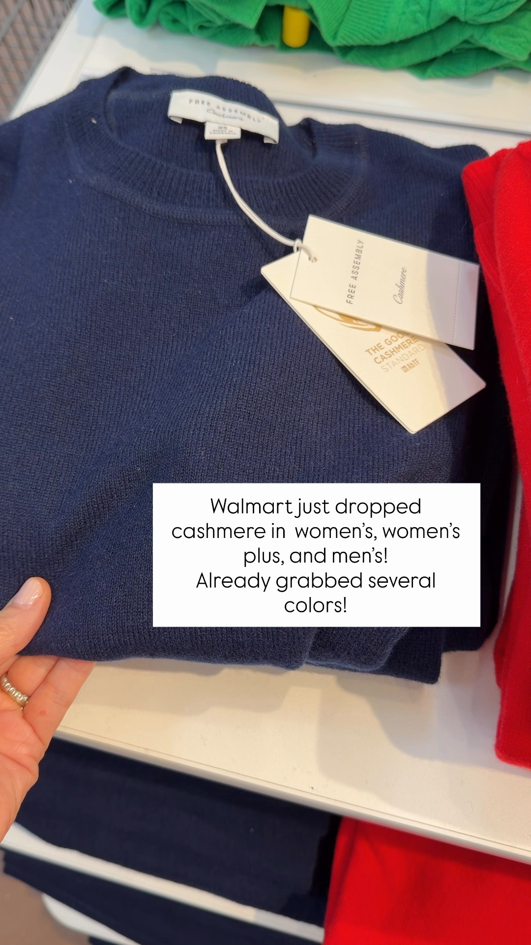 Women’s and women’s plus cashmere sweater long sleeves. Several color options! Also linking the men’s #walmartstyle

#LTKOver40