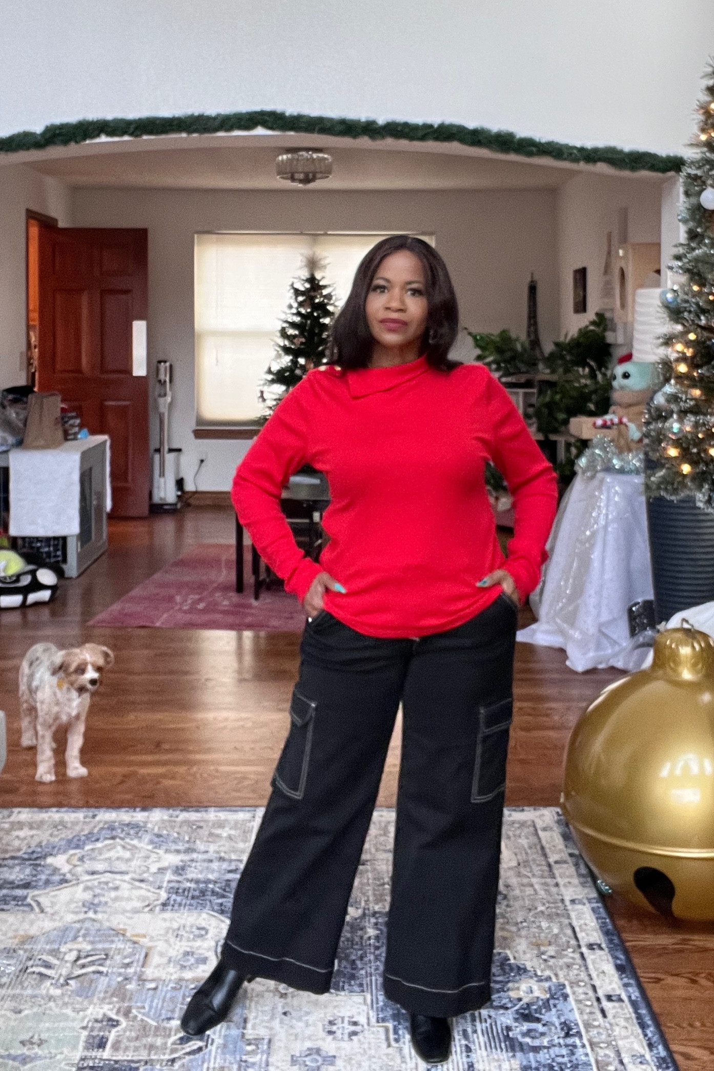 I just adore these two pieces together. The black cargo pants are fabulous! 

#LTKsalealert #LTKstyletip #LTKover40