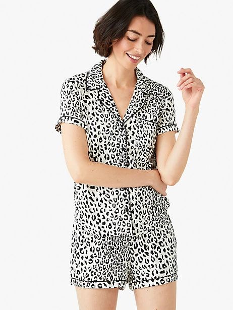 leopard spots short pj set | Kate Spade (US)