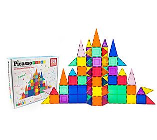 PicassoTiles 101 Piece Magnetic Tile Building S et | QVC