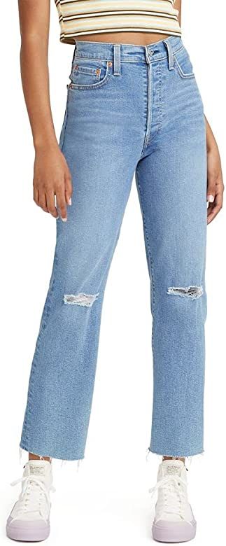 Levi's Women's Ribcage Straight Ankle Jeans, Fall Trip-Medium Indigo, 26 at Amazon Women's Jeans ... | Amazon (US)
