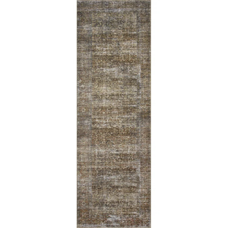 Billie Machine Woven Performance Tobacco/Rust Rug | Wayfair North America