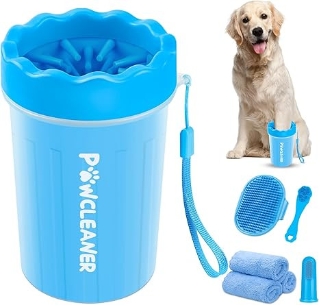 Professional 7 in 1 Dog Paw Cleaner for Dogs & Cats - Includes 1 Portable Paw Washer, 1 Bath Brus... | Amazon (US)