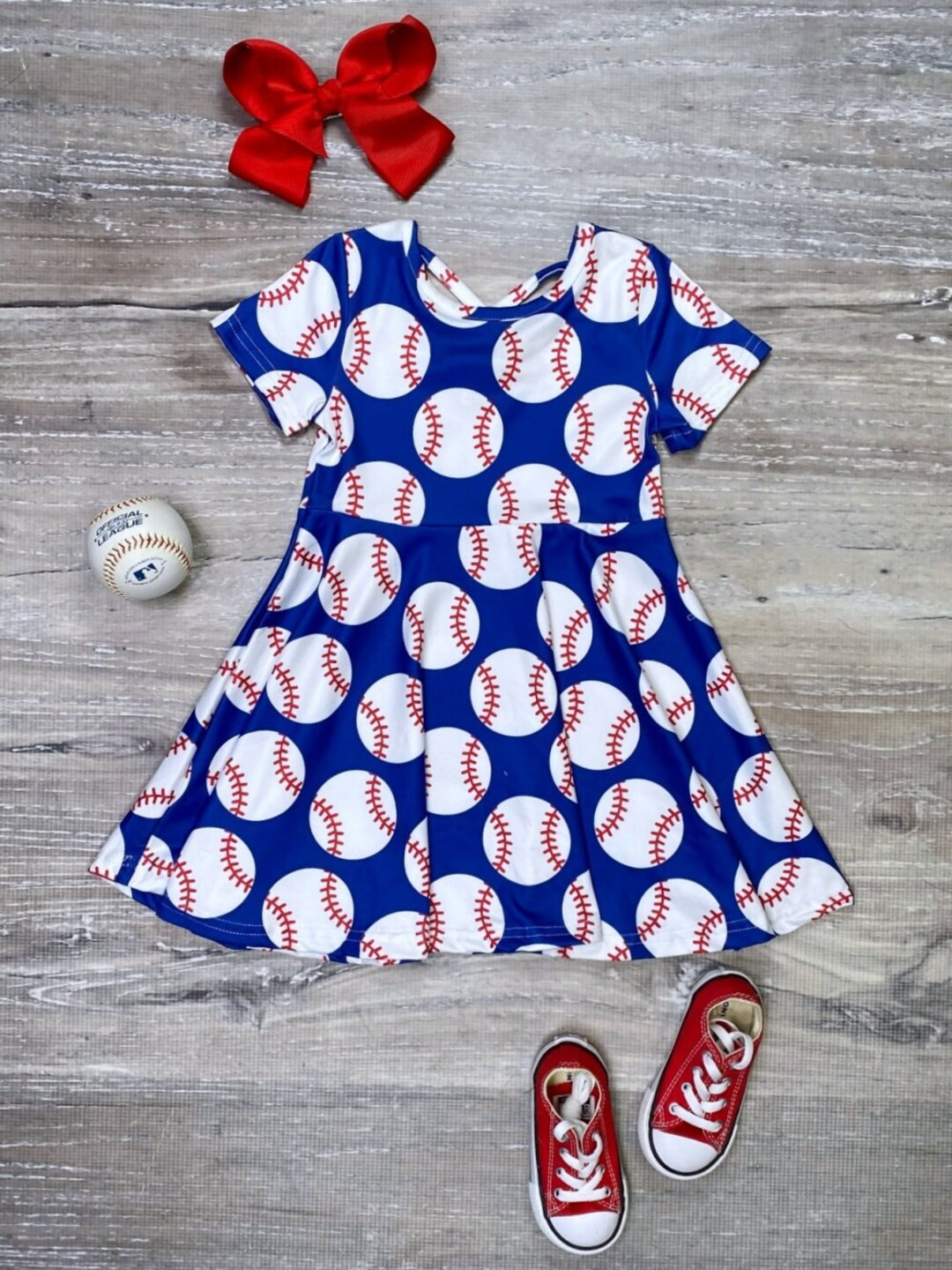 Baseball Is My Favorite Season Boutique Skater Toddler or Girls Dress, Opening Day Baseball Siste... | Etsy (US)