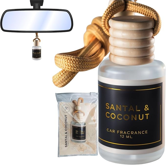 Santal & Coconut - A fragrant whisper of opulent tropical serenity! - A+ Scents Car Hanging Diffu... | Amazon (US)