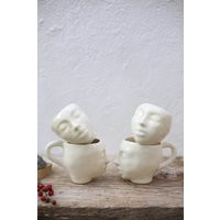 Ceramic Mug Sculpture Cup Ceramics Face Tea Coffee Modern Minimalist Decor | Etsy (US)