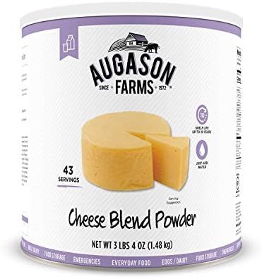 Augason Farms Cheese Blend Powder Certified Gluten Free Long Term Food Storage Everyday Meal Prep... | Amazon (US)