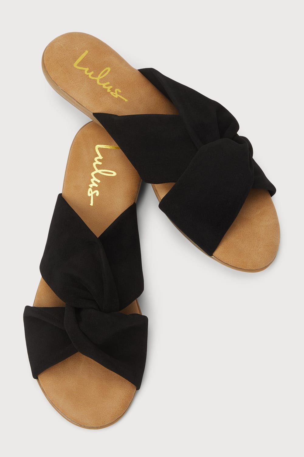 Santana Black Suede Slide Sandals | Lulus