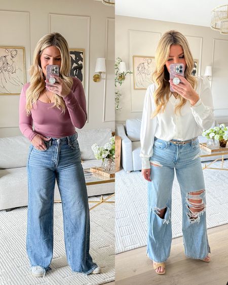 Millennial friendly high waisted wide leg jeans on sale for an extra 30% off with code REALBFFS. TTS! These are so soft and comfortable for everyday!

#LTKsalealert #LTKstyletip #LTKfindsunder50