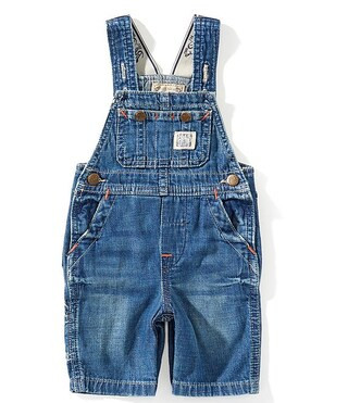 Baby Boys Sleeveless Denim Overalls | Dillard's