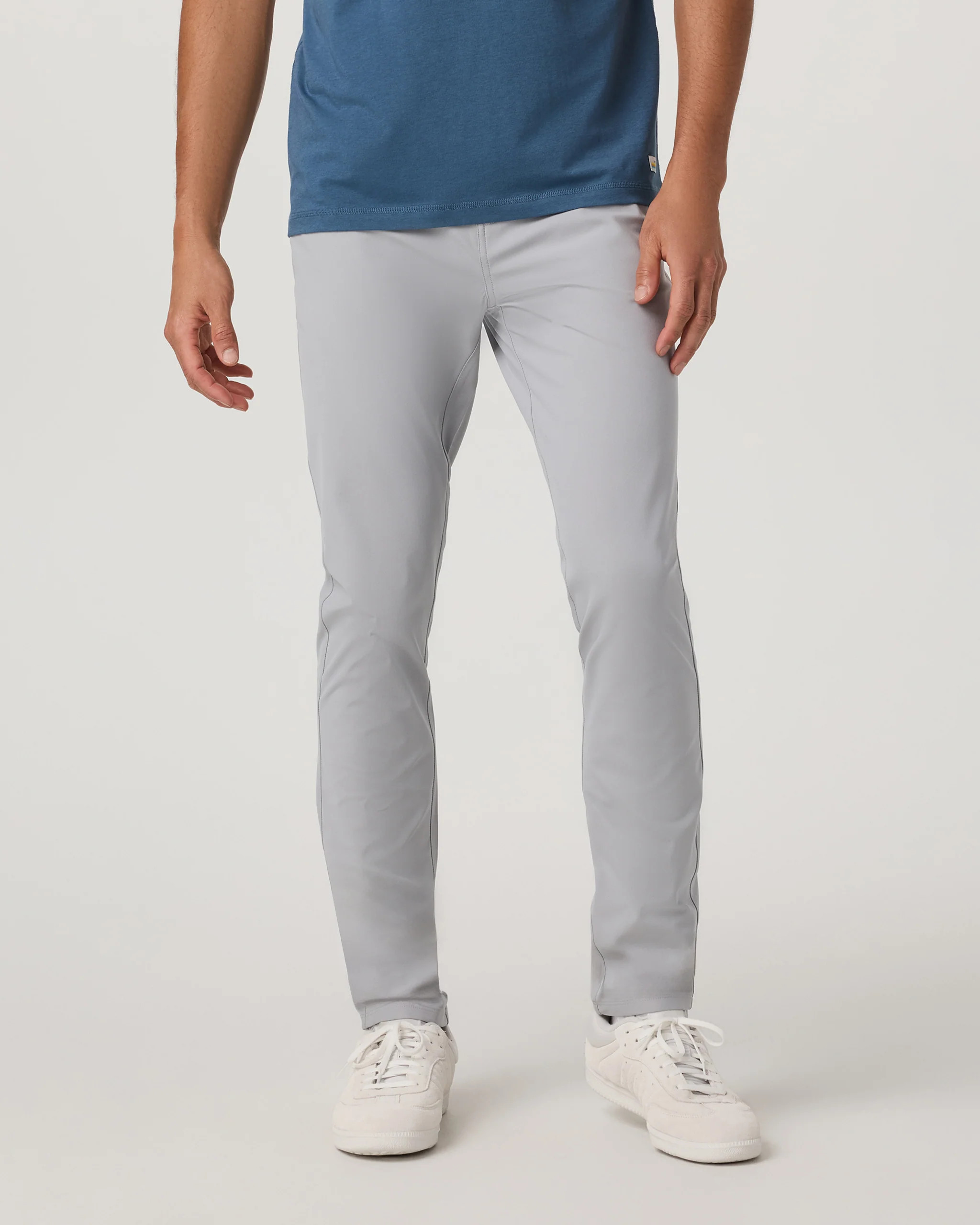 Vuori Meta™ Pant Athletic Slim Fit 32" – Sea Fog 5-Pocket Pants | Vuori Clothing (US & Canada)