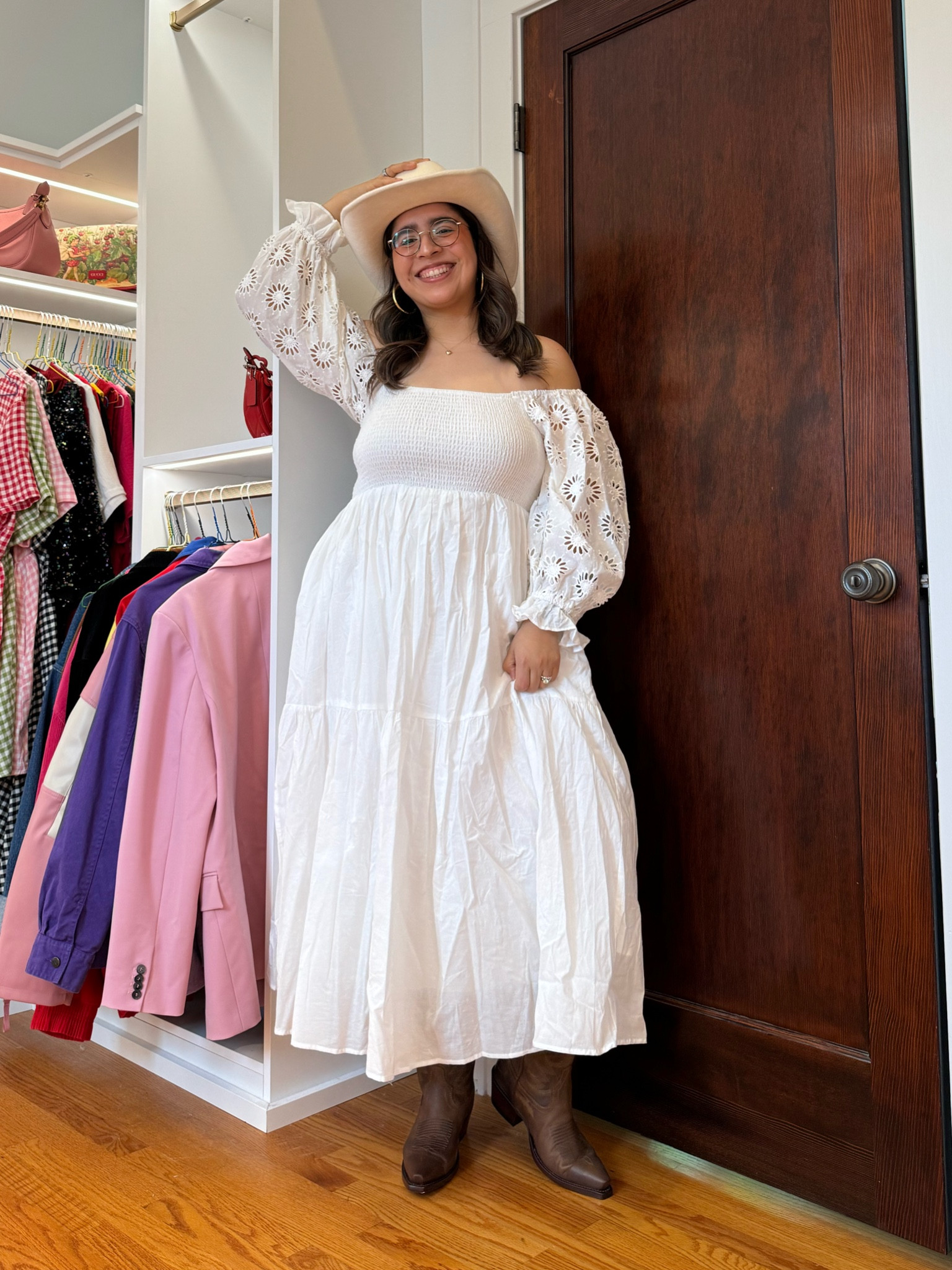 Super cute summer dress!
Wearing the XL but need to size down, it’s loose in the chest 
Favorite boots, so comfy & fit my 16 inch wide calves! 

#LTKShoeCrush #LTKSeasonal #LTKMidsize