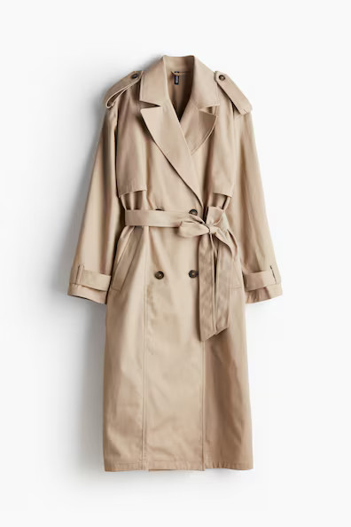 H & M - Trenchcoat aus Twill - Beige - Damen | H&M (DE, AT, CH, NL, FI)