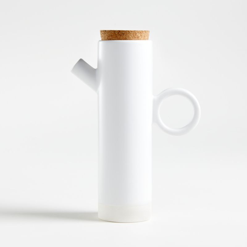 Shaillee Matte White Cruet + Reviews | Crate and Barrel | Crate & Barrel