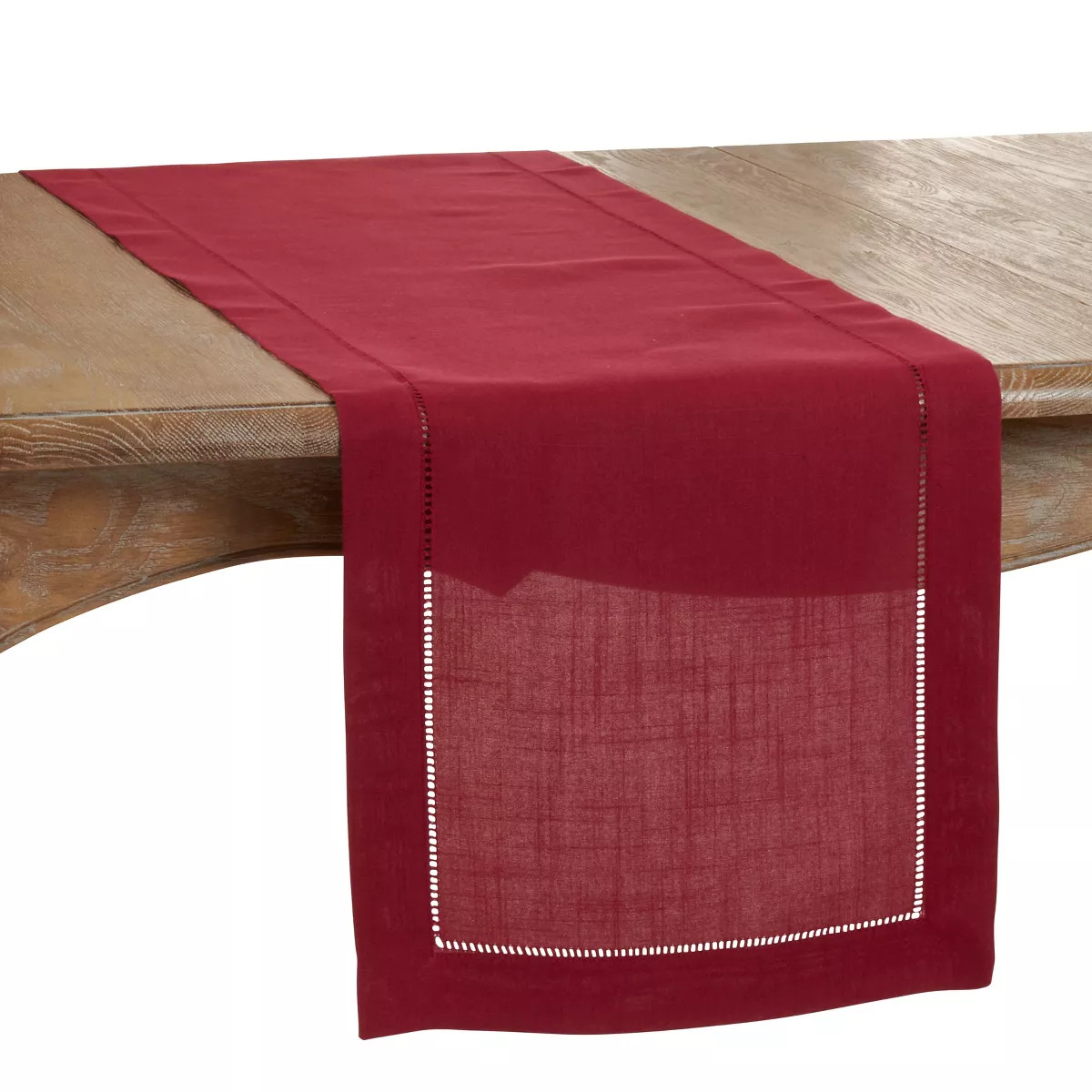Saro Lifestyle Classic Hemstitch Border Table Runner | Target