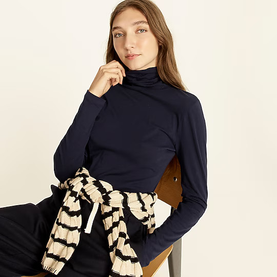 J.Crew: Tissue Turtleneck For Women | J. Crew US