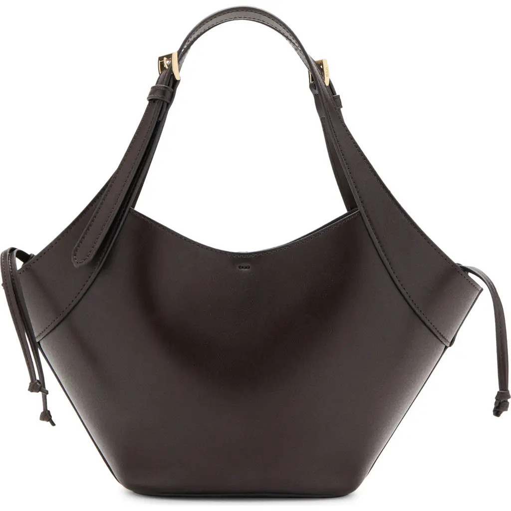 MANGO Faux Leather Bucket Bag in Chocolate at Nordstrom | Nordstrom