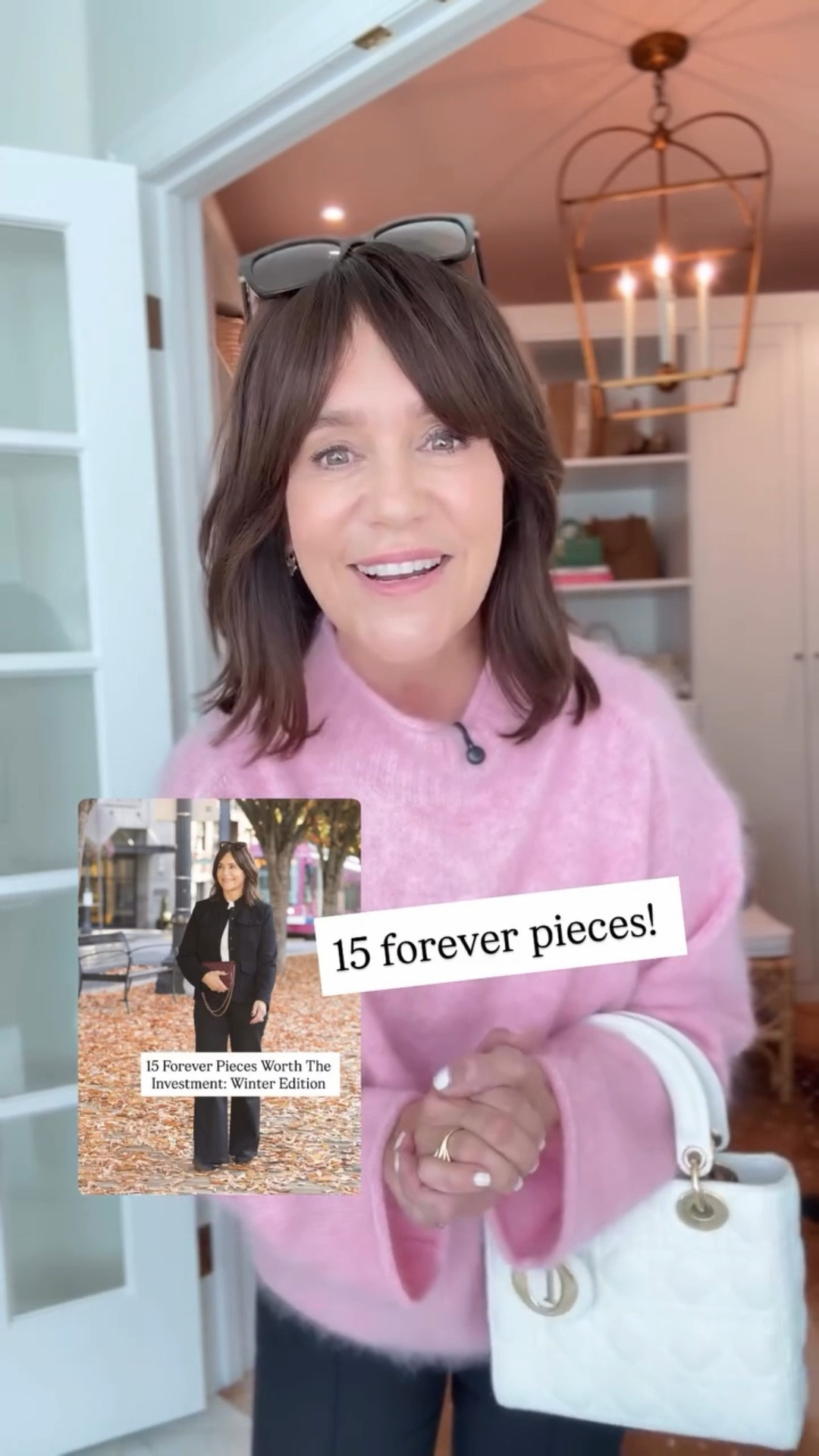 Pink sweater I’m wearing linked below!

#LTKSeasonal #LTKOver40 #LTKHoliday