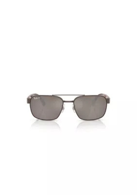 Ray-Ban Men's RB3751CH Square 61mm Sunglasses, Brown | Belk