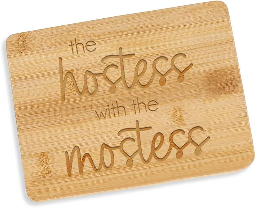 Love, Georgie "The Hostess with the Mostess" Bamboo Cutting Board. House Warming, Hostess Thank Y... | Amazon (US)