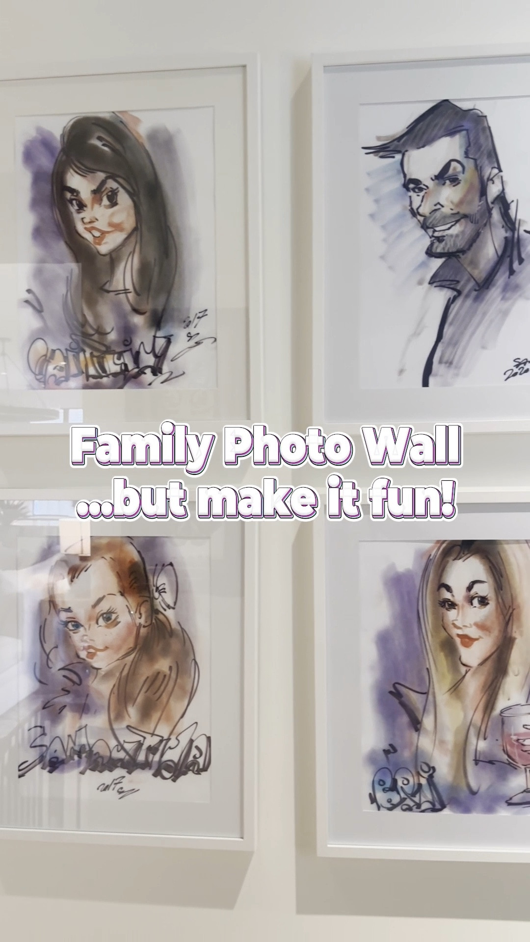 This Family Photo Wall in our hallway is always a hit with our friends and family who come over! We did these years ago, back in 2017, at The Magic Time Machine! I saved them until we built our new house, as I had the perfect wall to display them on. Wouldn't this be a fun Mother's Day or Father's Day present, too?!? 

#LTKFamily #LTKHome #LTKGiftGuide