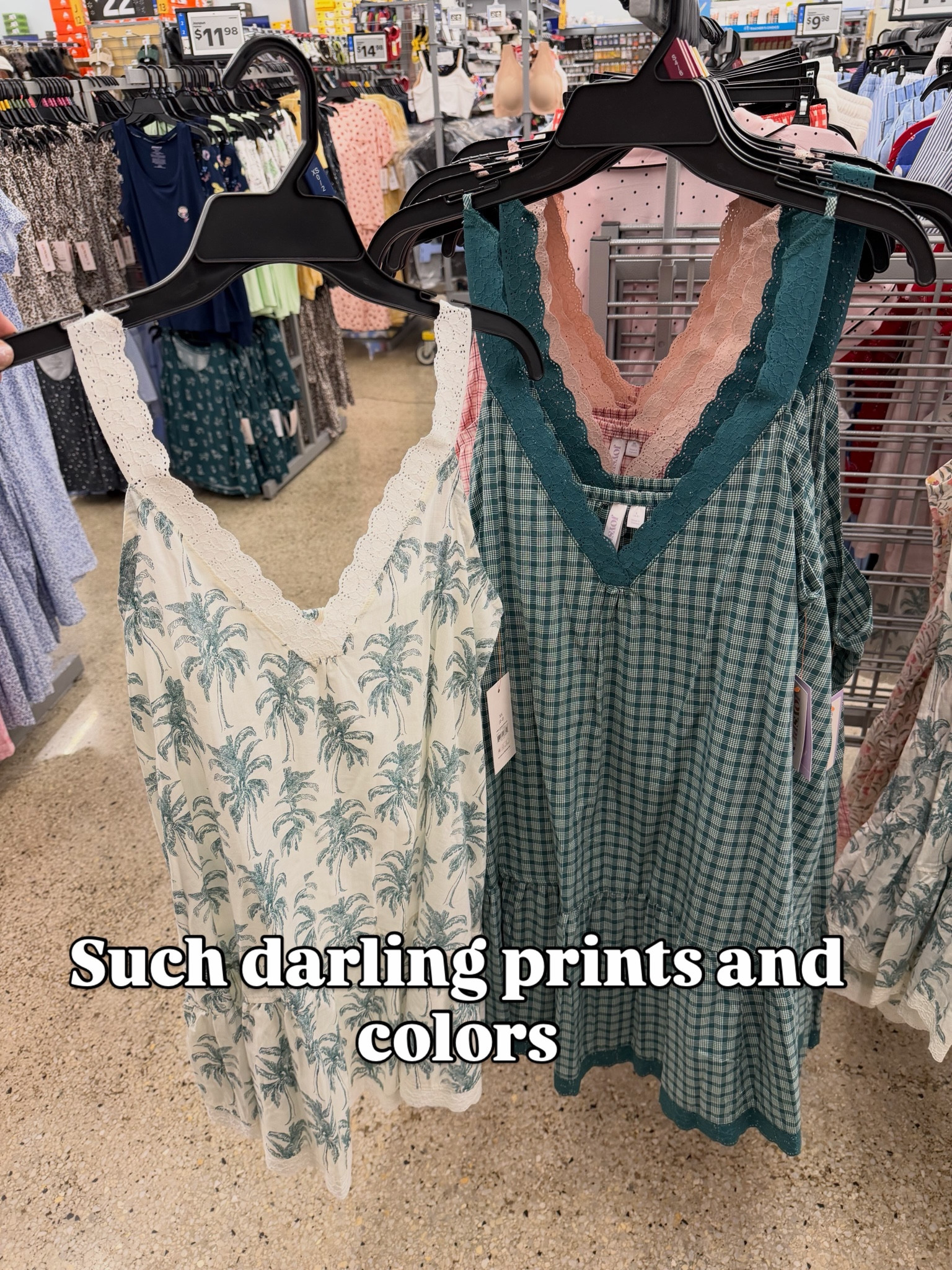 Cotton sleep dresses at Walmart #walmartfashion