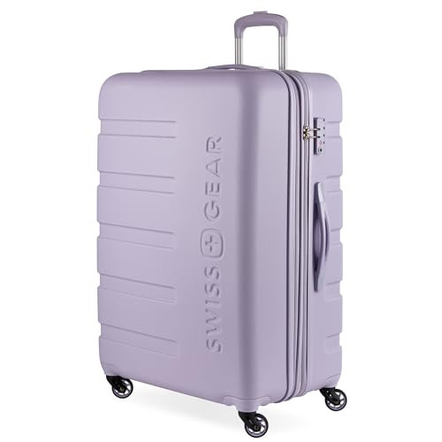 SwissGear 7366 Hardside Expandable Luggage with Spinner Wheels, Evening Haze, Checked-Large 27-Inch | Amazon (US)