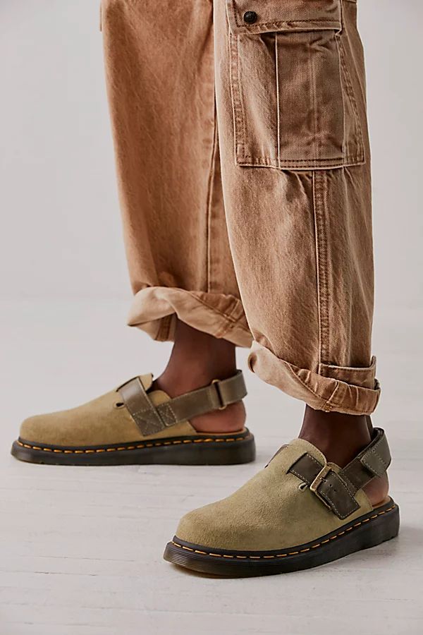 Jorge II Mules by Dr. Martens at Free People, Pale Olive, US 8 | Free People (Global - UK&FR Excluded)