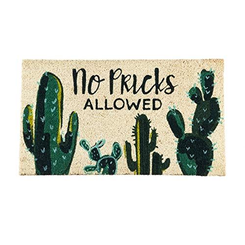 Evergreen Flag No Pricks Allowed Coir Floor Mat | Amazon (US)