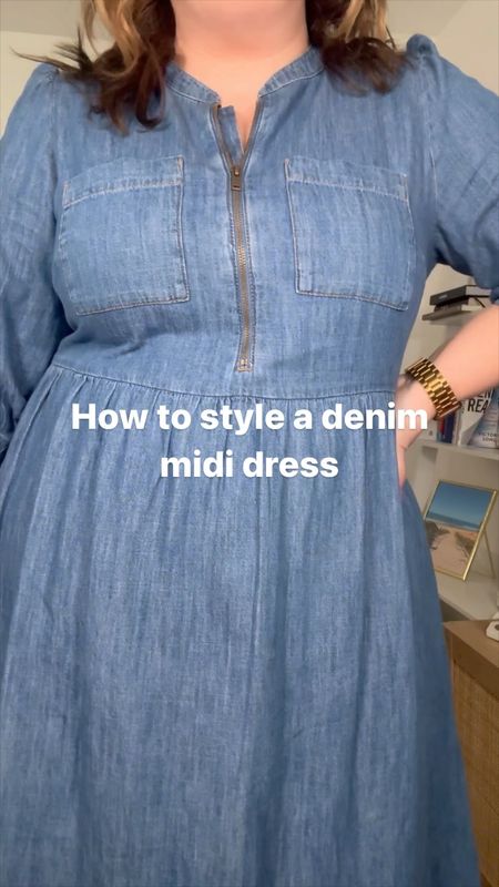 3 ways to style a denim midi dress 

#LTKplussize #LTKeurope #LTKmidsize