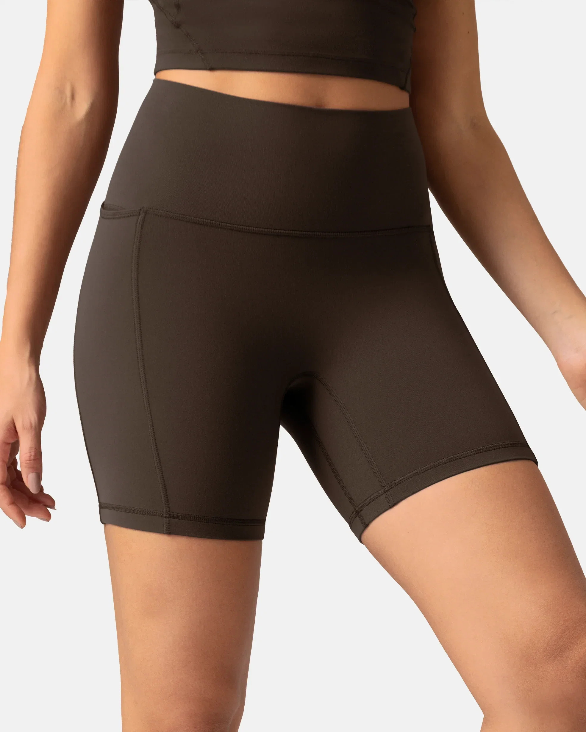 Dreamlux High Waisted No Front Seam 6" Biker Short w/ Pockets | Colorfulkoala Affiliate Program