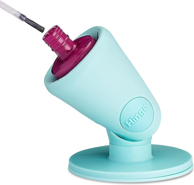 tweexy Hinge Untippable Nail Polish Bottle Holder | Anti-Spill Nail Polish Holder Stand, Tilted, ... | Amazon (US)