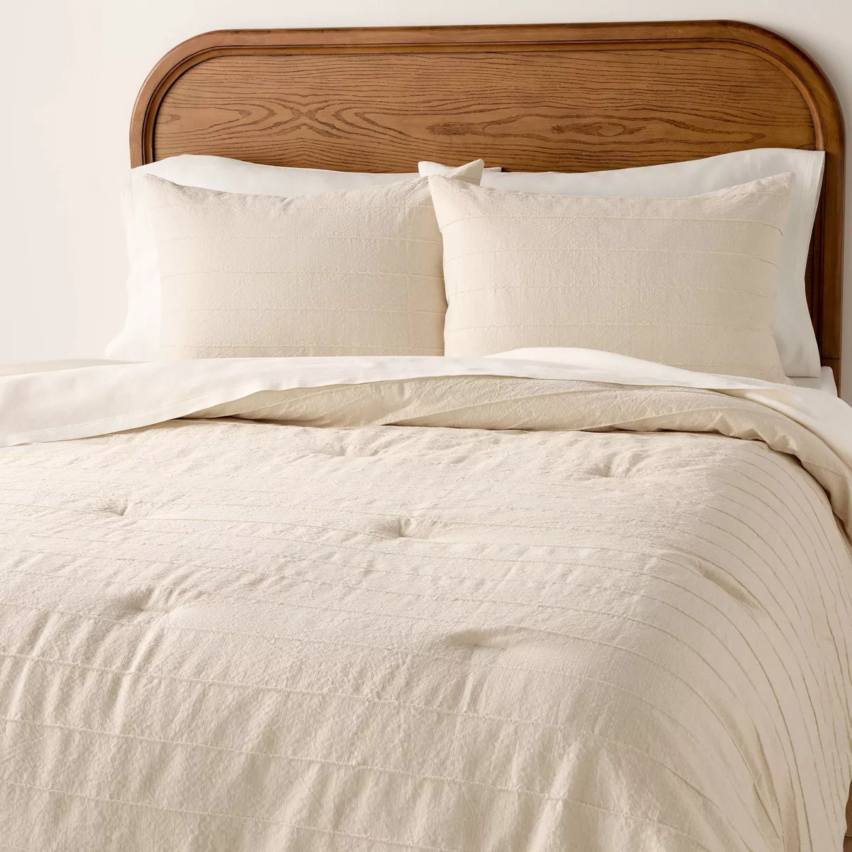 Stitch Stripe Duvet Cover Tan - Hearth & Hand™ with Magnolia | Target
