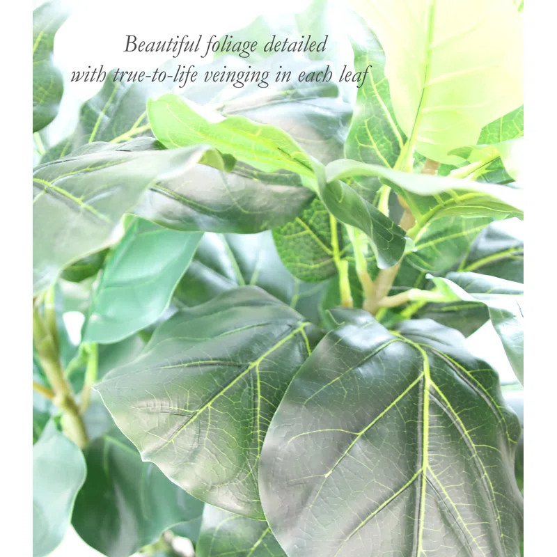 Faux Fiddle Leaf Fig Tree in Pot Liner | Wayfair North America