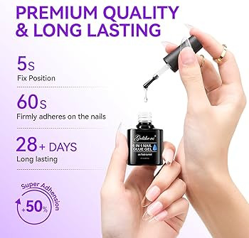 Gelike EC Gel Nail Glue UV - 6 in 1 Gel Glue for Nail Tips Need UV Light,Strong Adhesive for Pres... | Amazon (US)