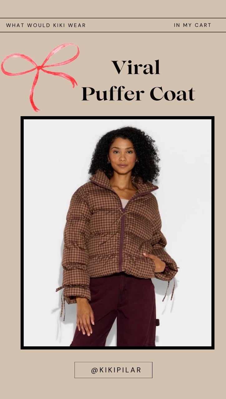 Have this and get so many compliments 
Viral puffer coat 
Bow puffer jacket 
Gingham puffer 
Target coat
Fall coat
Fall jacket
Holiday coat

#LTKootd #LTKPetite #LTKHoliday