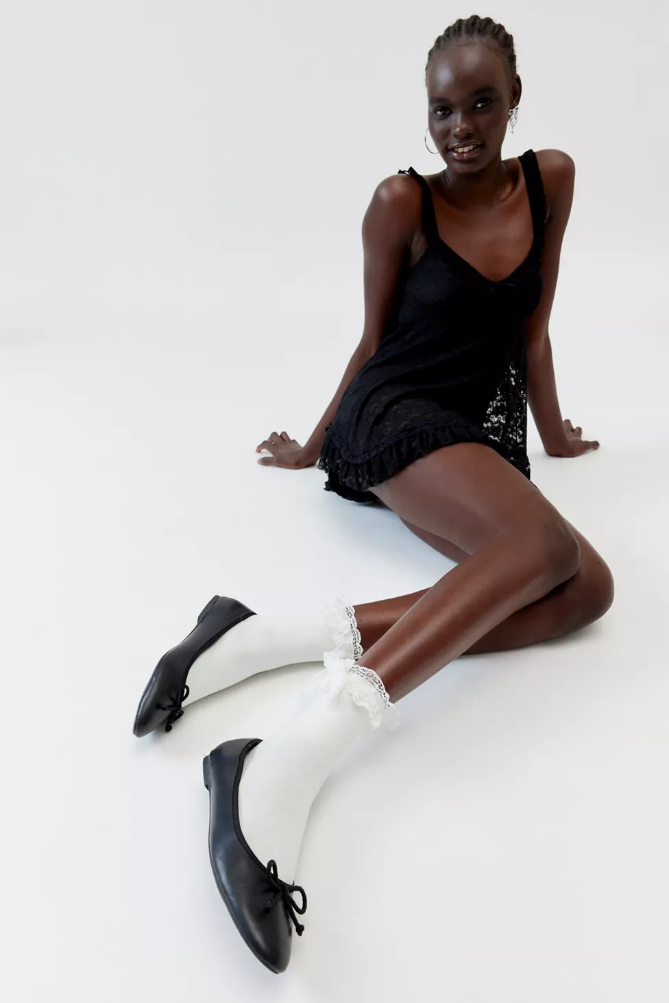 Lace Bow Crew Sock | Urban Outfitters (US and RoW)