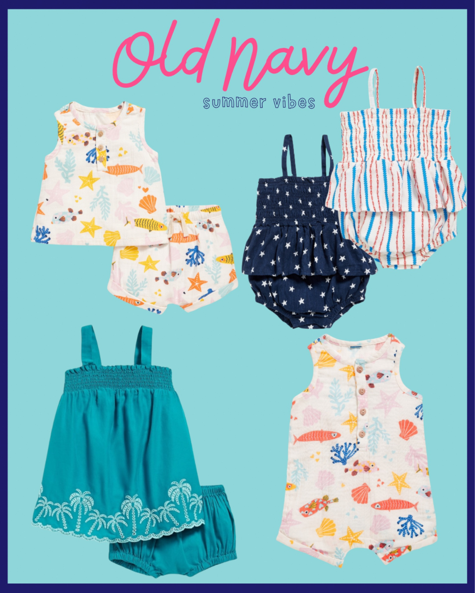 It is almost summer and all the cutest outfits are out! Old Navy of course has the best and affordable options for the summer months. 
☀️🦀🐟

#LTKSeasonal #LTKbaby #LTKtravel