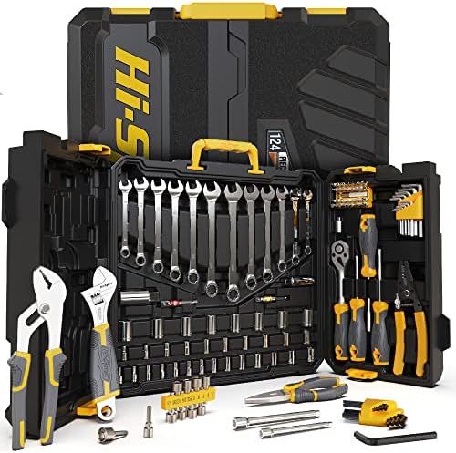 Hi-Spec 124piece Home & Garage Mechanics Tool Kit Set. Complete Essential Hand Tools for DIY Repairs | Amazon (US)
