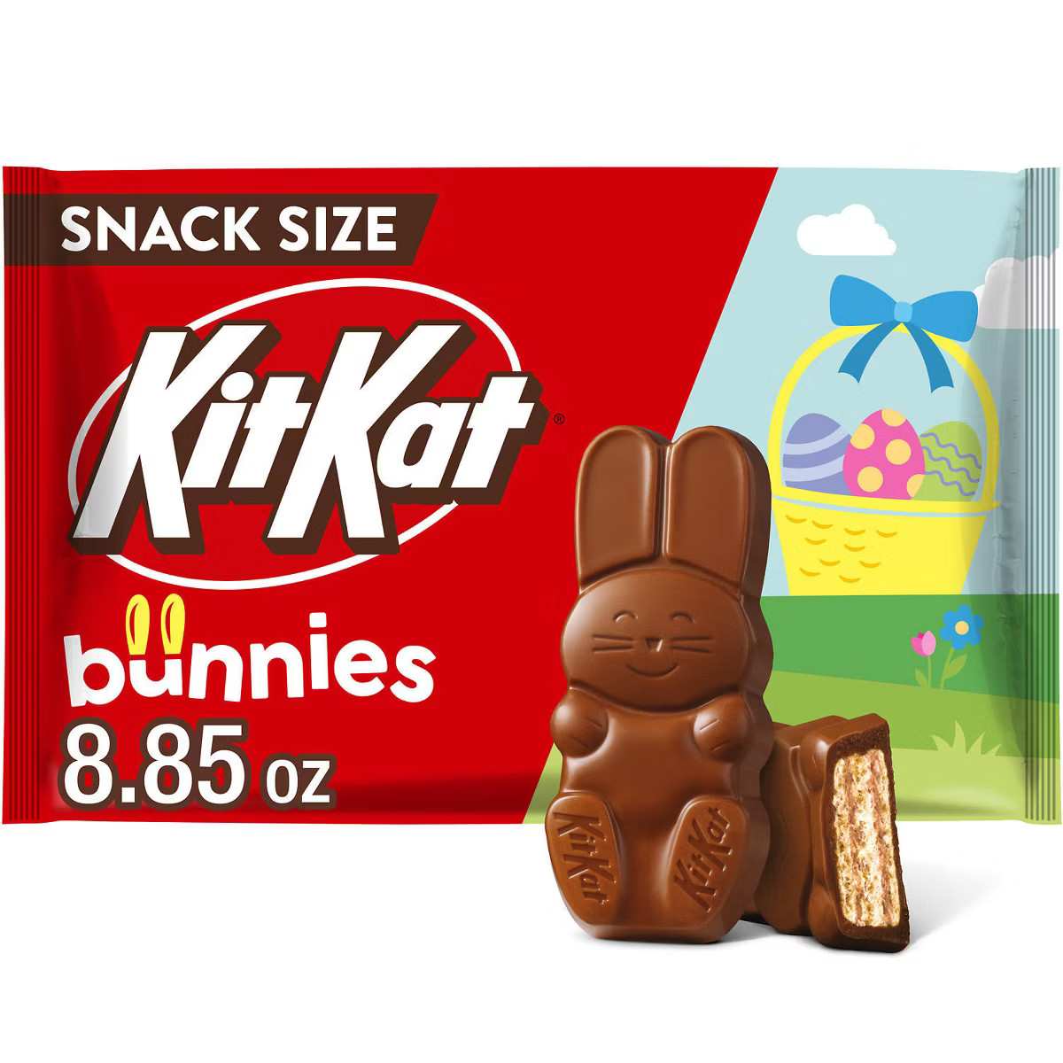 Kit Kat Crisp Wafers In Milk Chocolate Bunnies Snack Size Easter Candy - 8.85oz | Target