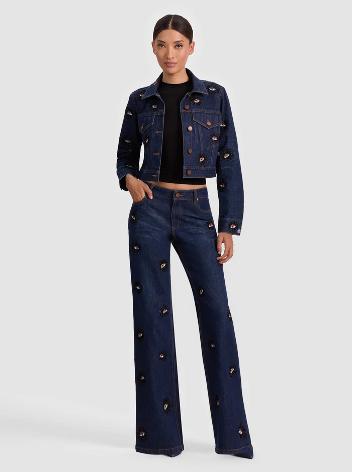 ROXIE EMBELLISHED JEAN | Alice + Olivia