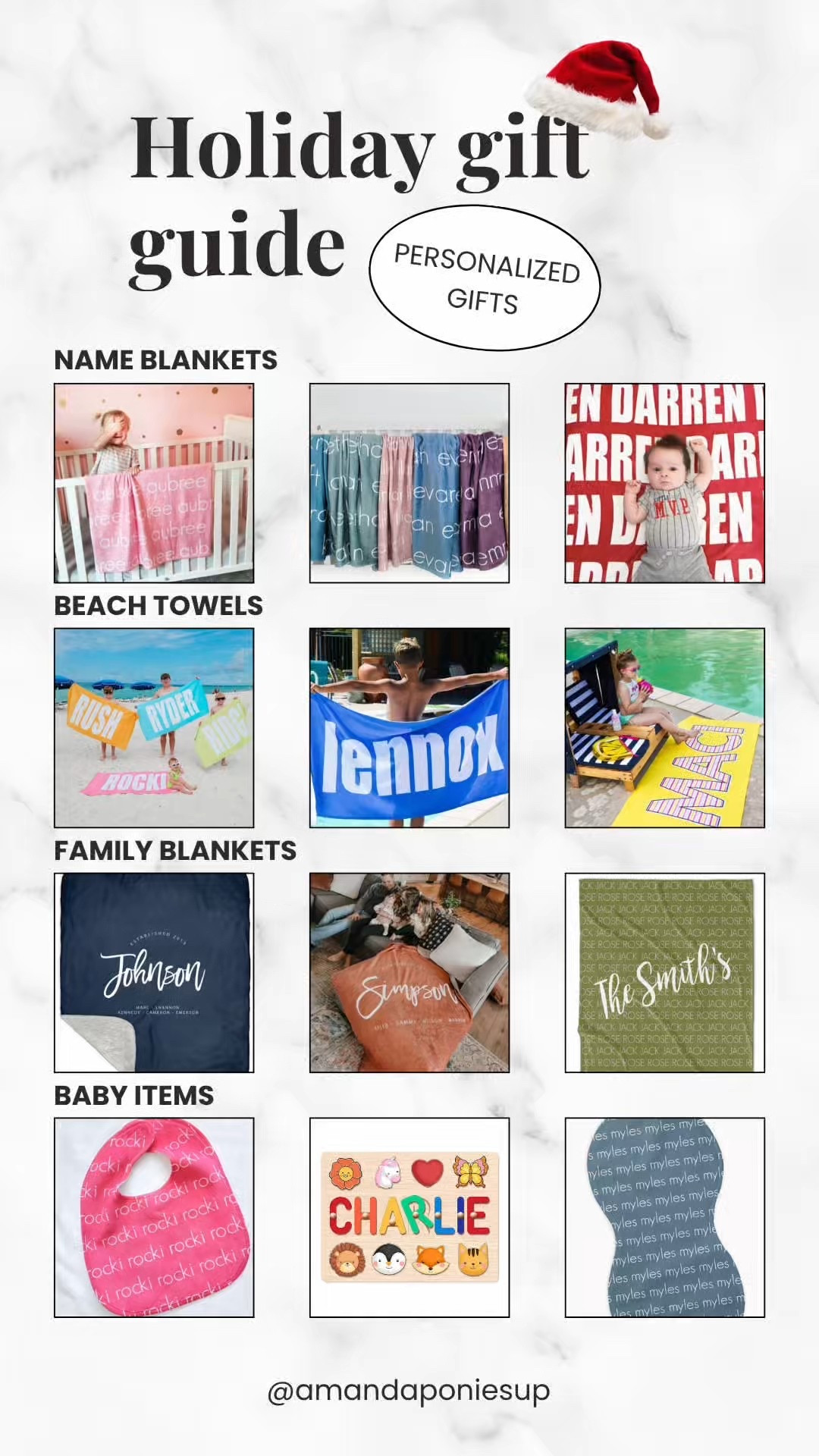 🎄✨ Holiday gift guide alert! Discover unique personalized gifts – blankets, towels, monogram necklaces, sports tags, travel goodies, and more! 🎁 #GiftGuide #PersonalizedGifts #GiftIdeas

#LTKCyberWeek #LTKHoliday #LTKGiftGuide