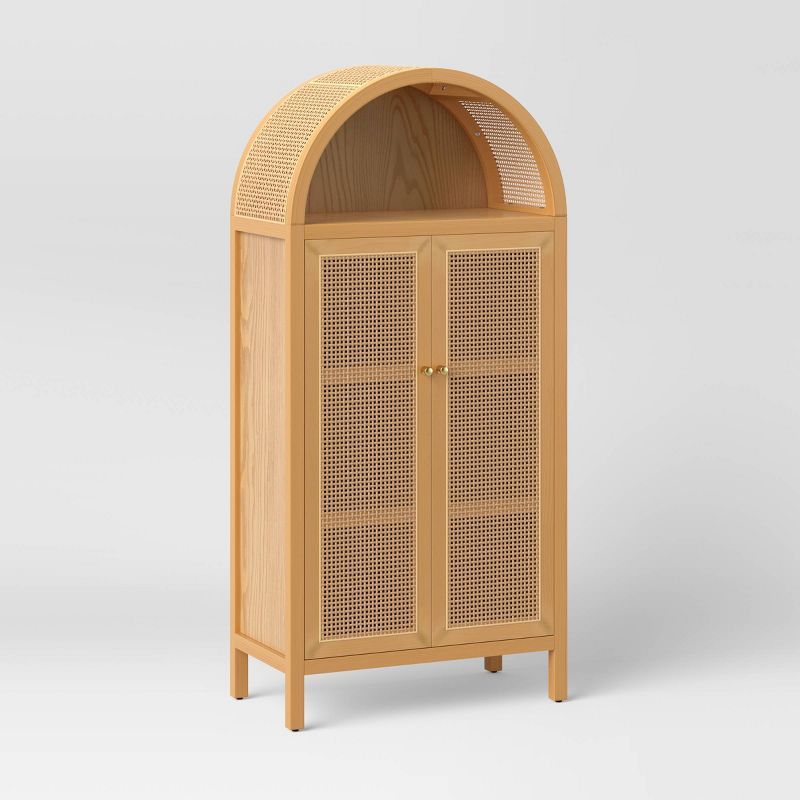 Arched Wood Cabinet Brown - Opalhouse&#8482; | Target