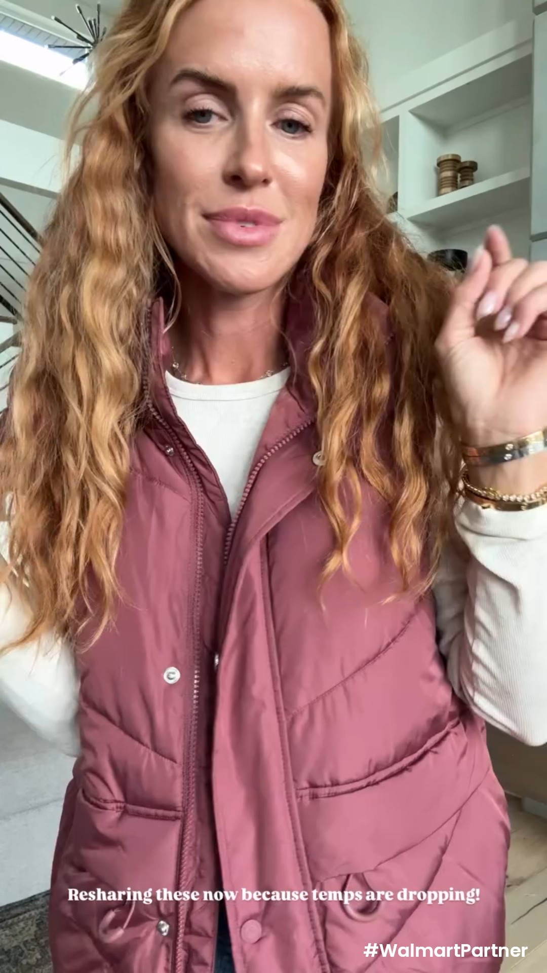 New vests from @walmartfashion! The temperature is slowly dropping here in Utah and I can’t wait to wear these. Wearing my true size in the rose and red color and an XS in the black. I recommend keeping your true size! #WalmartPartner #WalmartFashion 

#LTKStyleTip #LTKFindsUnder50